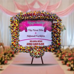 Bunga Papan Pernikahan P02)