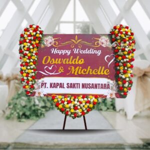 Bunga Papan Pernikahan P04